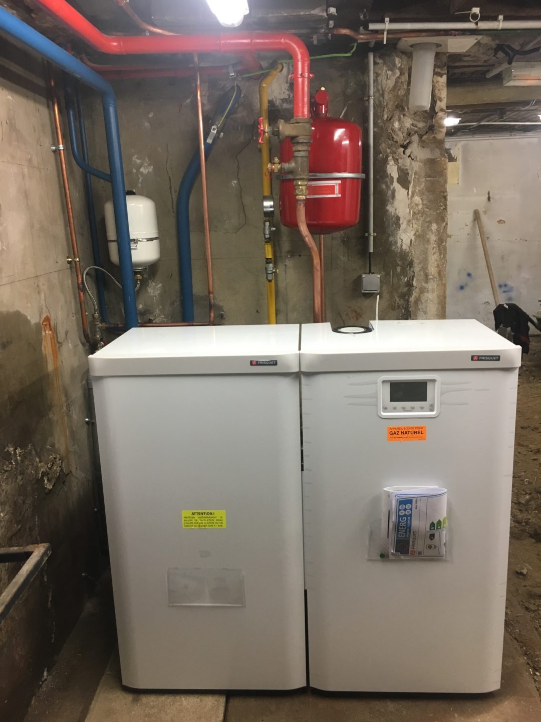 Frisquet Prestige Condensation Visio 32kw Upec 120l Colonne