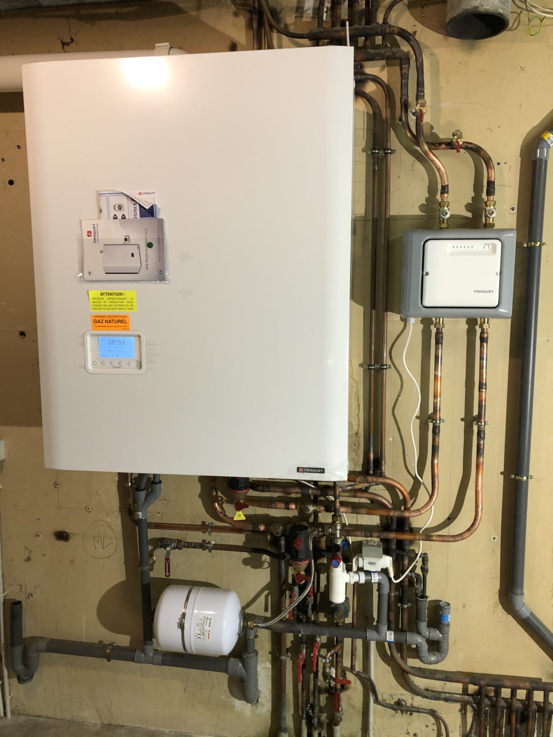 Notice Frisquet Hydroconfort Condensation Visio 20kw 50l